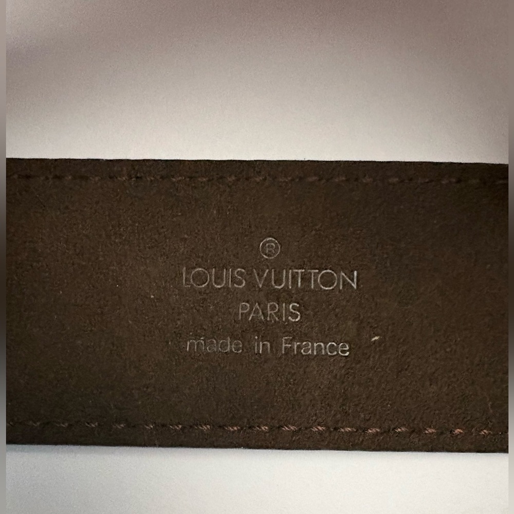 Louis Vuitton Monogram Glacé Leather Cuff Bracelet | June 2002 France | COA - Picture 5 of 11